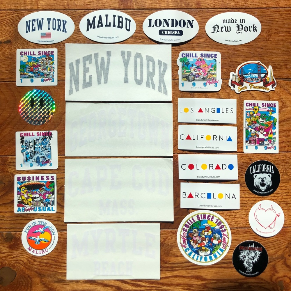 24 Brandy Melville Stickers